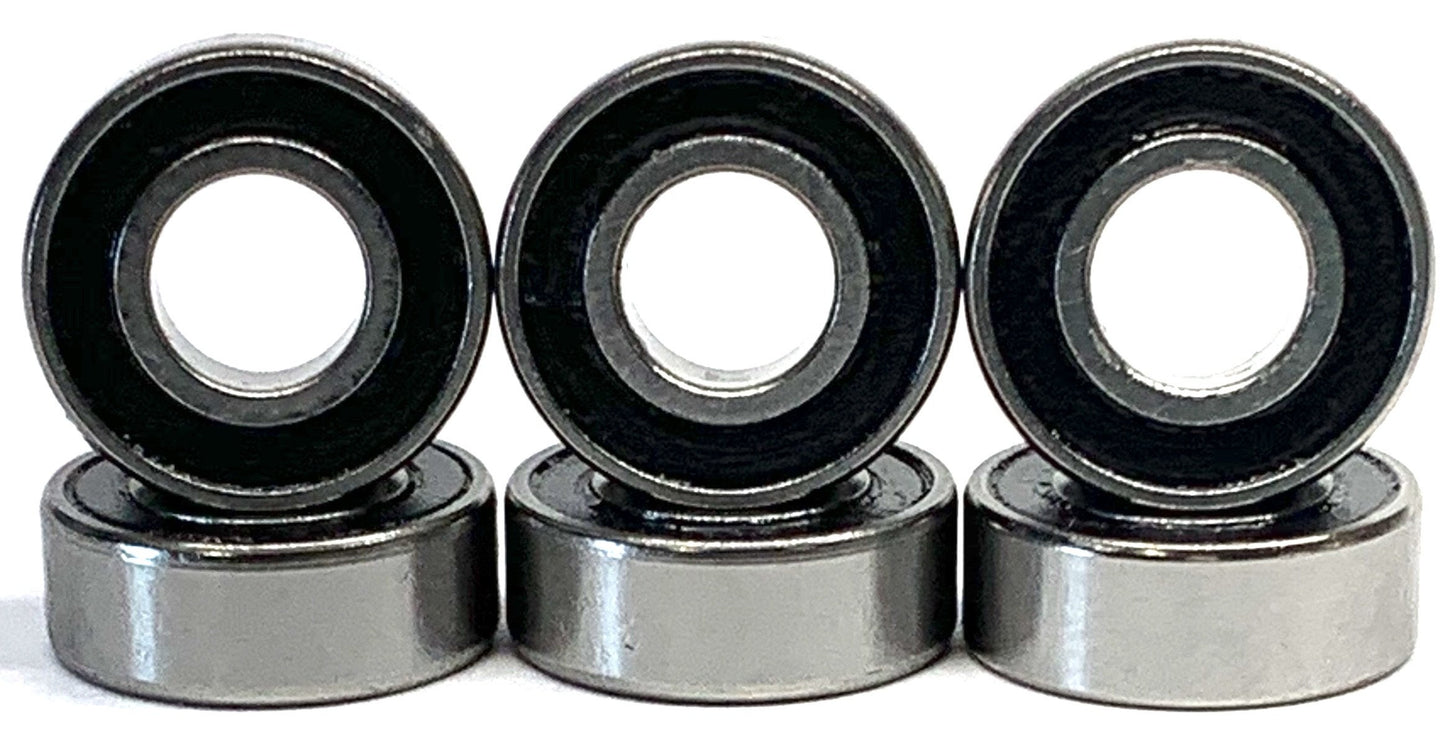 5x11x4mm Stainless Steel Rubber Sealed Bearings (6 Pack)