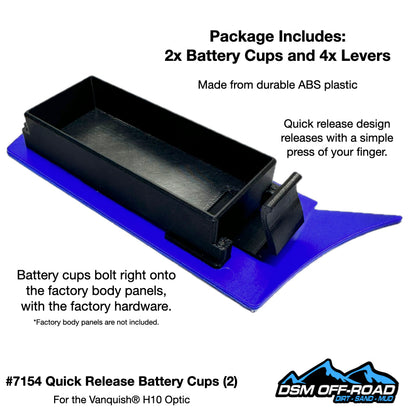 Quick Release Battery Cups for Vanquish® H10 Optic