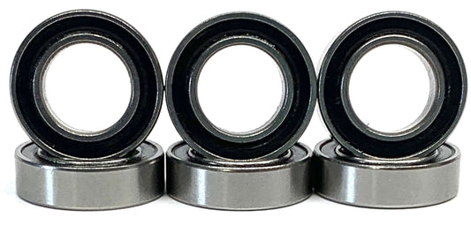 12x18x4mm Stainless Steel Rubber Sealed Bearings (6 Pack)