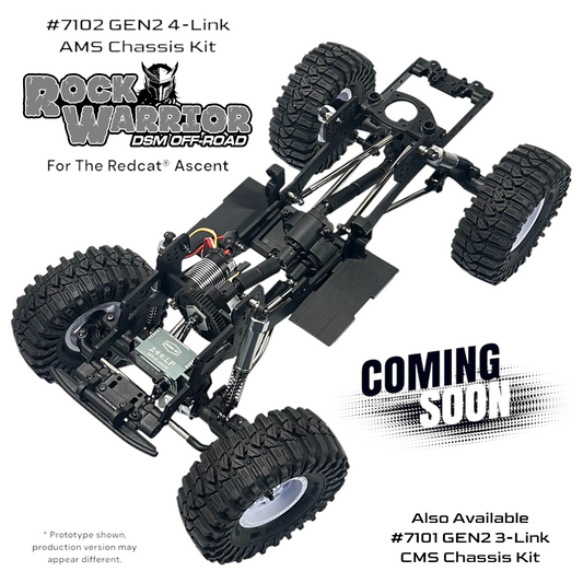 Gen2 Rock Warrior™ 4 Link Chassis Kit (Fits Redcat® Ascent & Fusion)