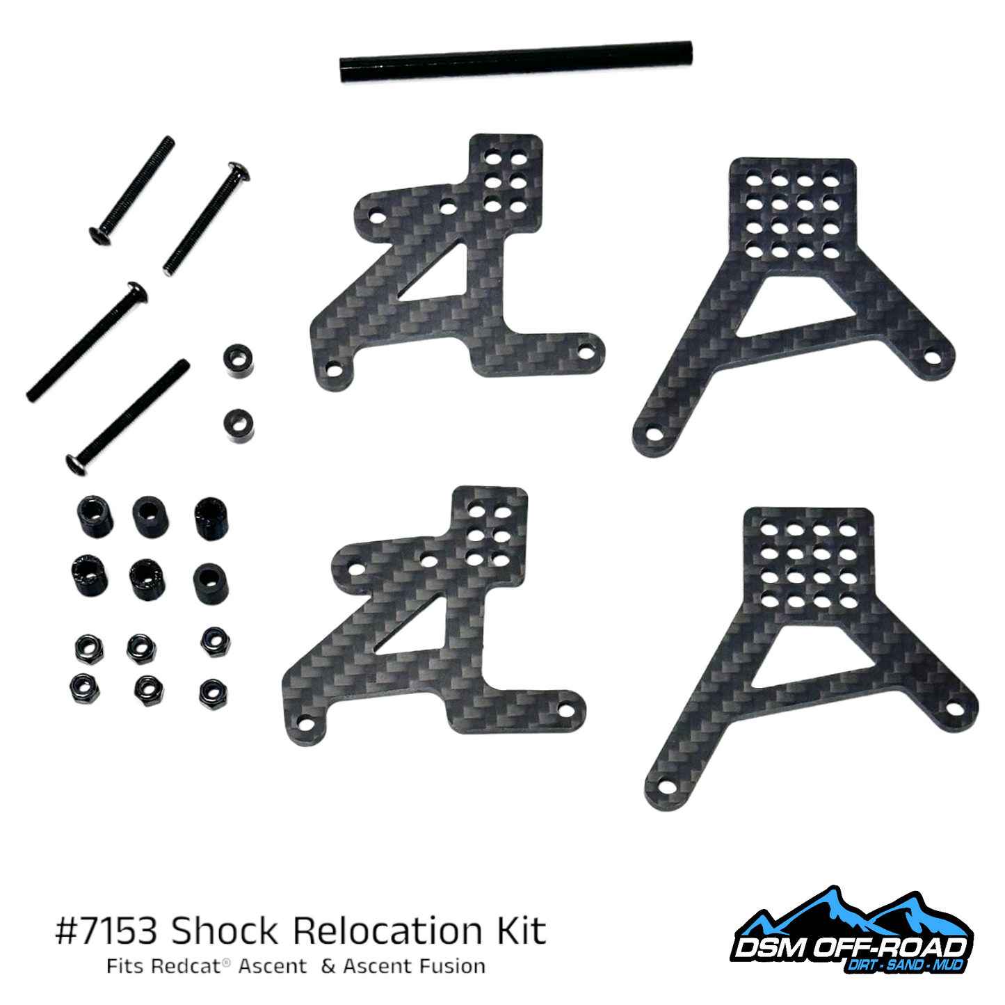 Shock Relocation Kit for Redcat® Ascent & Ascent Fusion