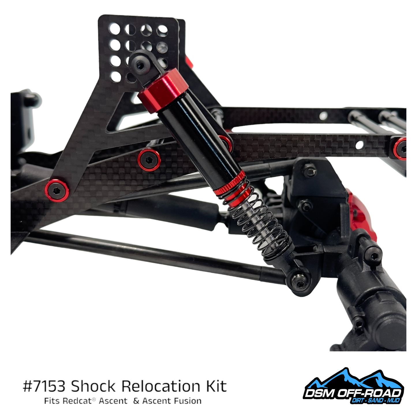 Shock Relocation Kit for Redcat® Ascent & Ascent Fusion