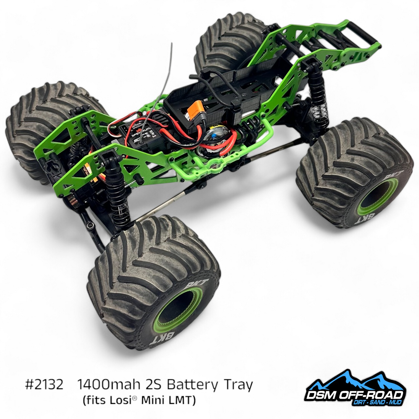 1400mah 2S Battery Tray (Fits Losi® Mini LMT)