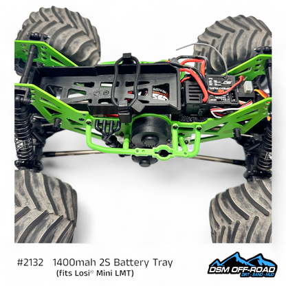 1400mah 2S Battery Tray (Fits Losi® Mini LMT)