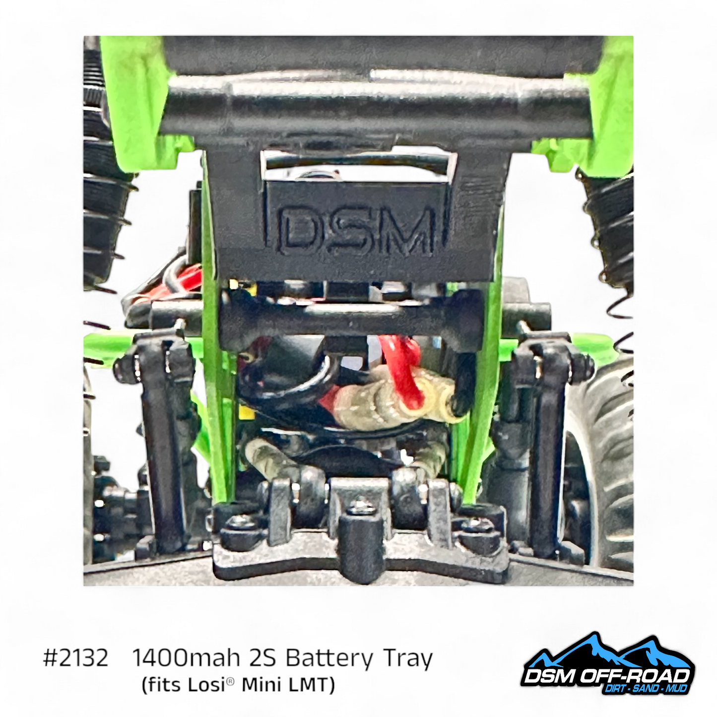 1400mah 2S Battery Tray (Fits Losi® Mini LMT)