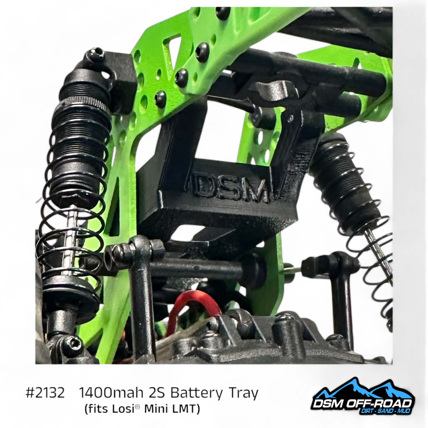 1400mah 2S Battery Tray (Fits Losi® Mini LMT)