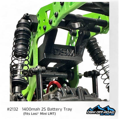 1400mah 2S Battery Tray (Fits Losi® Mini LMT)