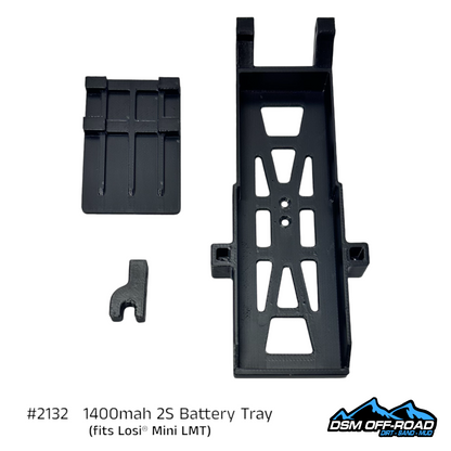 1400mah 2S Battery Tray (Fits Losi® Mini LMT)