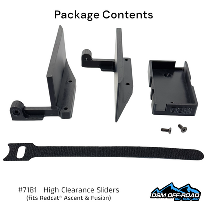 High Clearance Sliders with Cab Mounts (for Redcat® Ascent Stock Chassis)