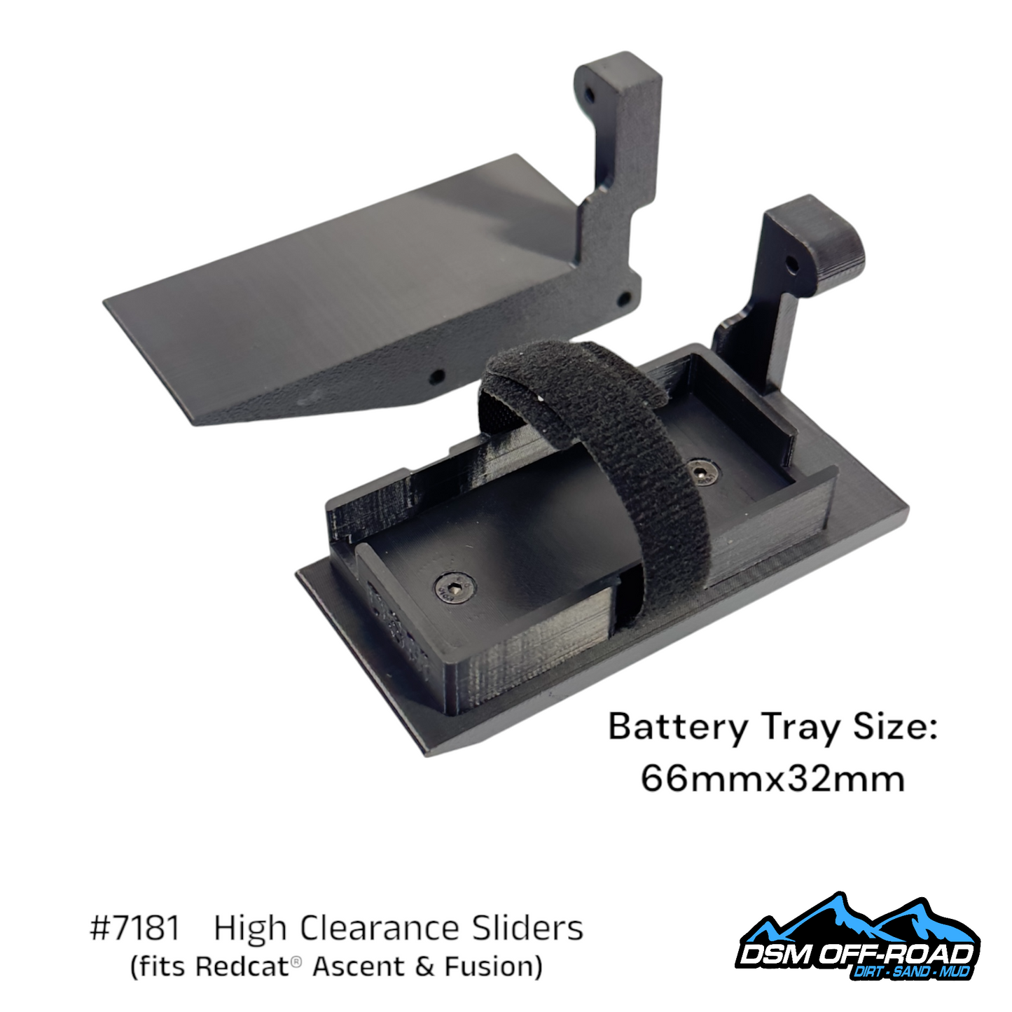 High Clearance Sliders with Cab Mounts (for Redcat® Ascent Stock Chassis)