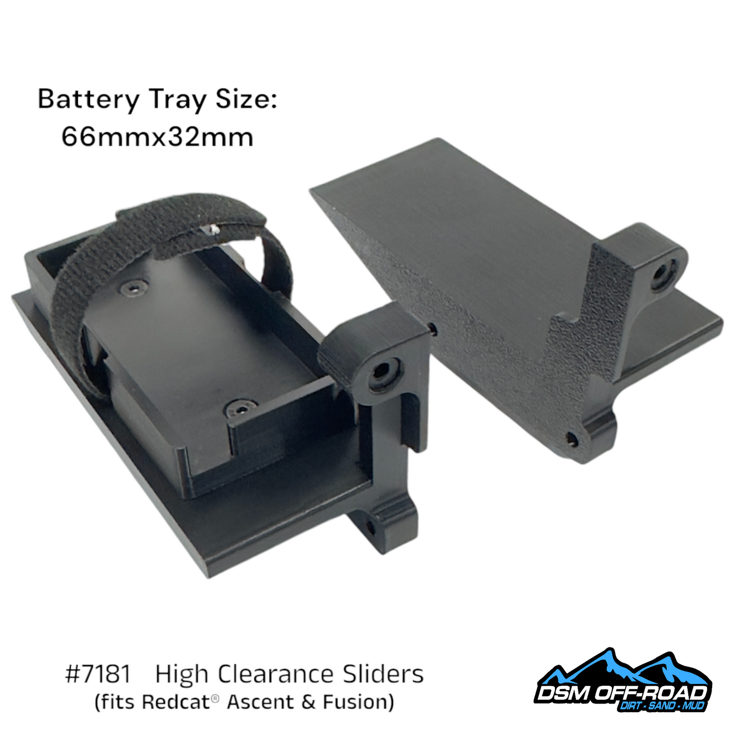 High Clearance Sliders with Cab Mounts (for Redcat® Ascent Stock Chassis)