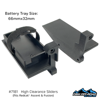 High Clearance Sliders with Cab Mounts (for Redcat® Ascent Stock Chassis)