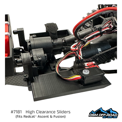 High Clearance Sliders with Cab Mounts (for Redcat® Ascent Stock Chassis)