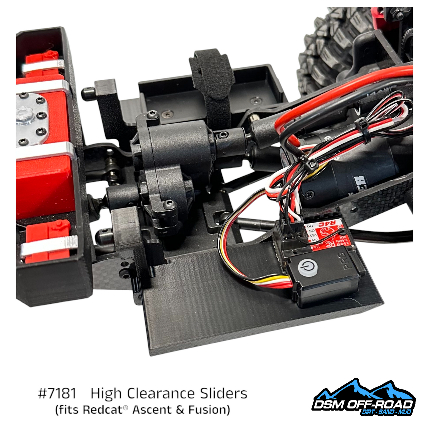 High Clearance Sliders with Cab Mounts (for Redcat® Ascent Stock Chassis)