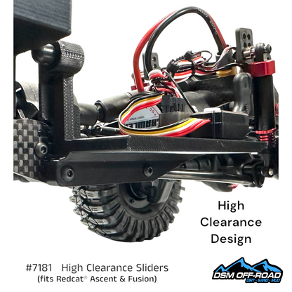 High Clearance Sliders with Cab Mounts (for Redcat® Ascent Stock Chassis)