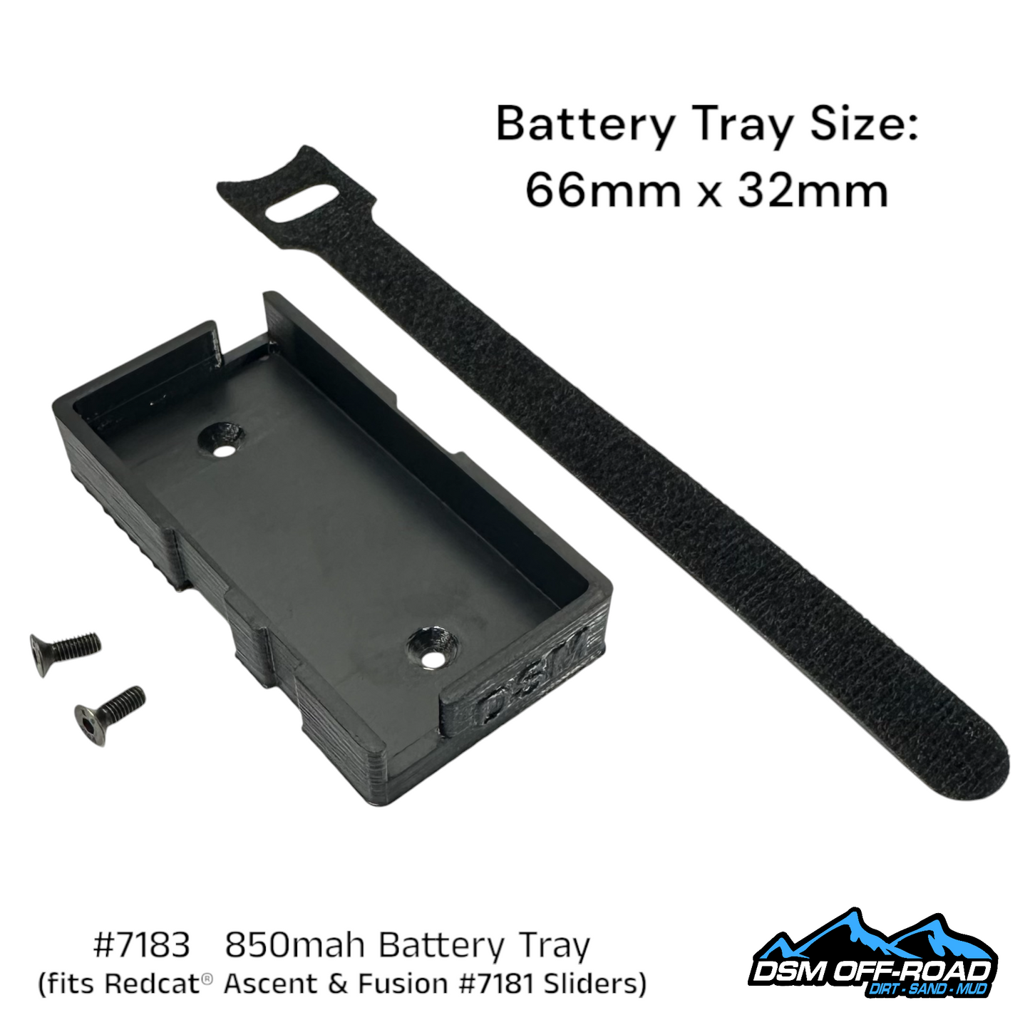 850mah Battery Tray (for Redcat® Ascent #7181 Sliders, Universal Fit)