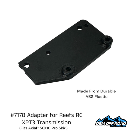 Adapter for Reefs RC XPT3 Transmission (for Axial® SCX10 Pro Skid)