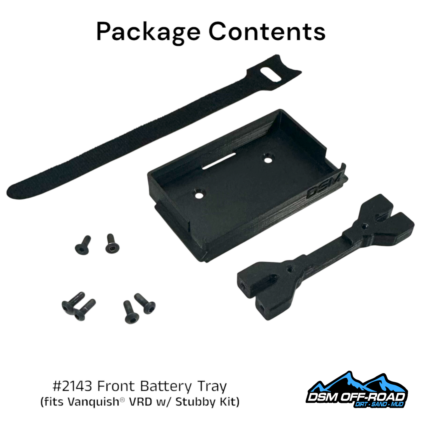 Front Battery Tray (for Vanquish® VRD w/ Stubby Kit)