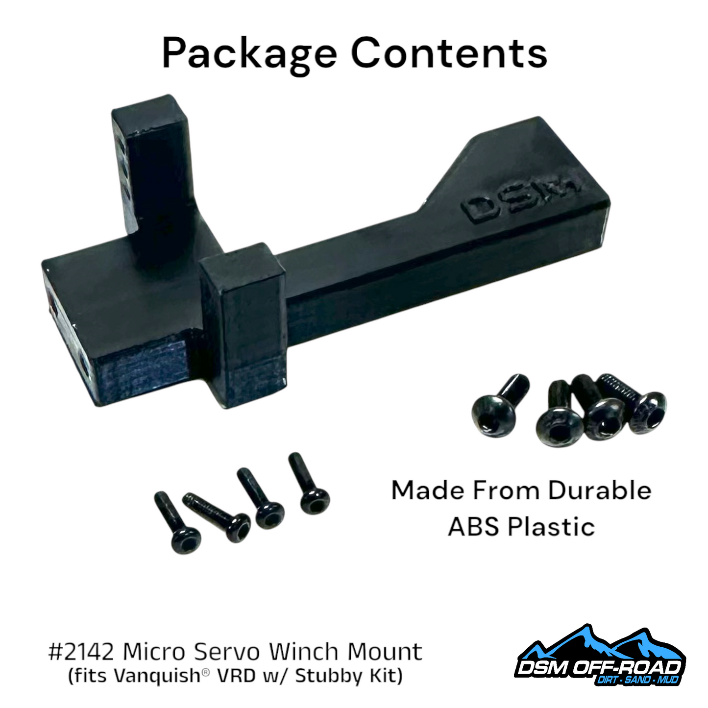 Micro Servo Winch Mount (for Vanquish® VRD w/ Stubby Kit)