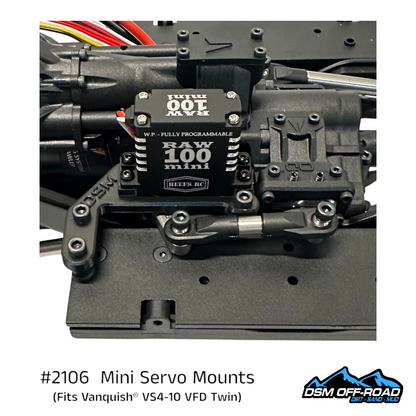 Mini Servo Mounting Kit (Fits Vanquish® VS4-10 w/ VFD Twin)