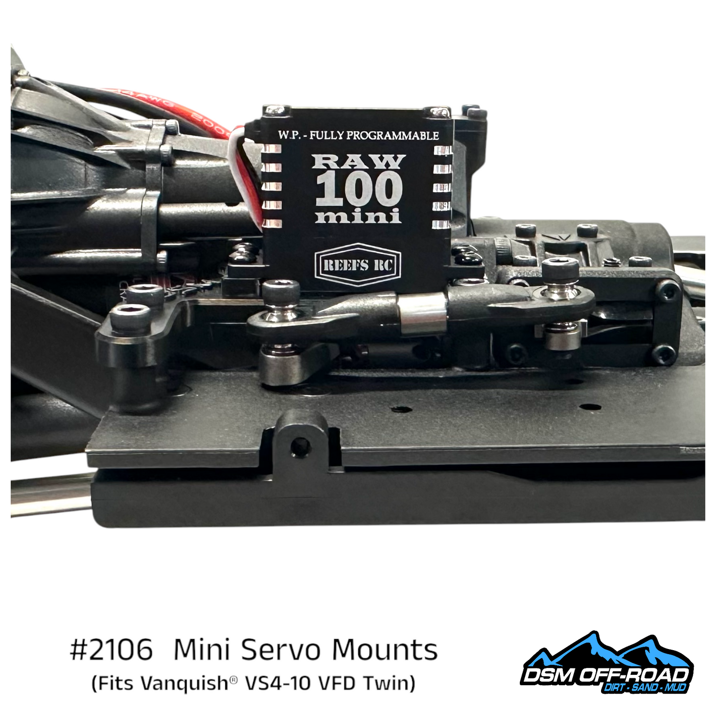 Mini Servo Mounting Kit (Fits Vanquish® VS4-10 w/ VFD Twin)