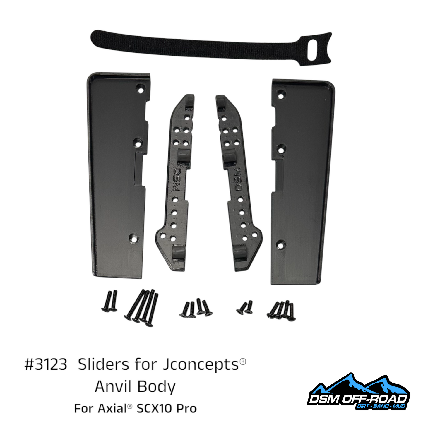 Sliders for Jconcepts® Anvil Body (Fits Axial® SCX10 Pro)