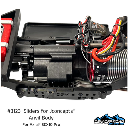 Sliders for Jconcepts® Anvil Body (Fits Axial® SCX10 Pro)