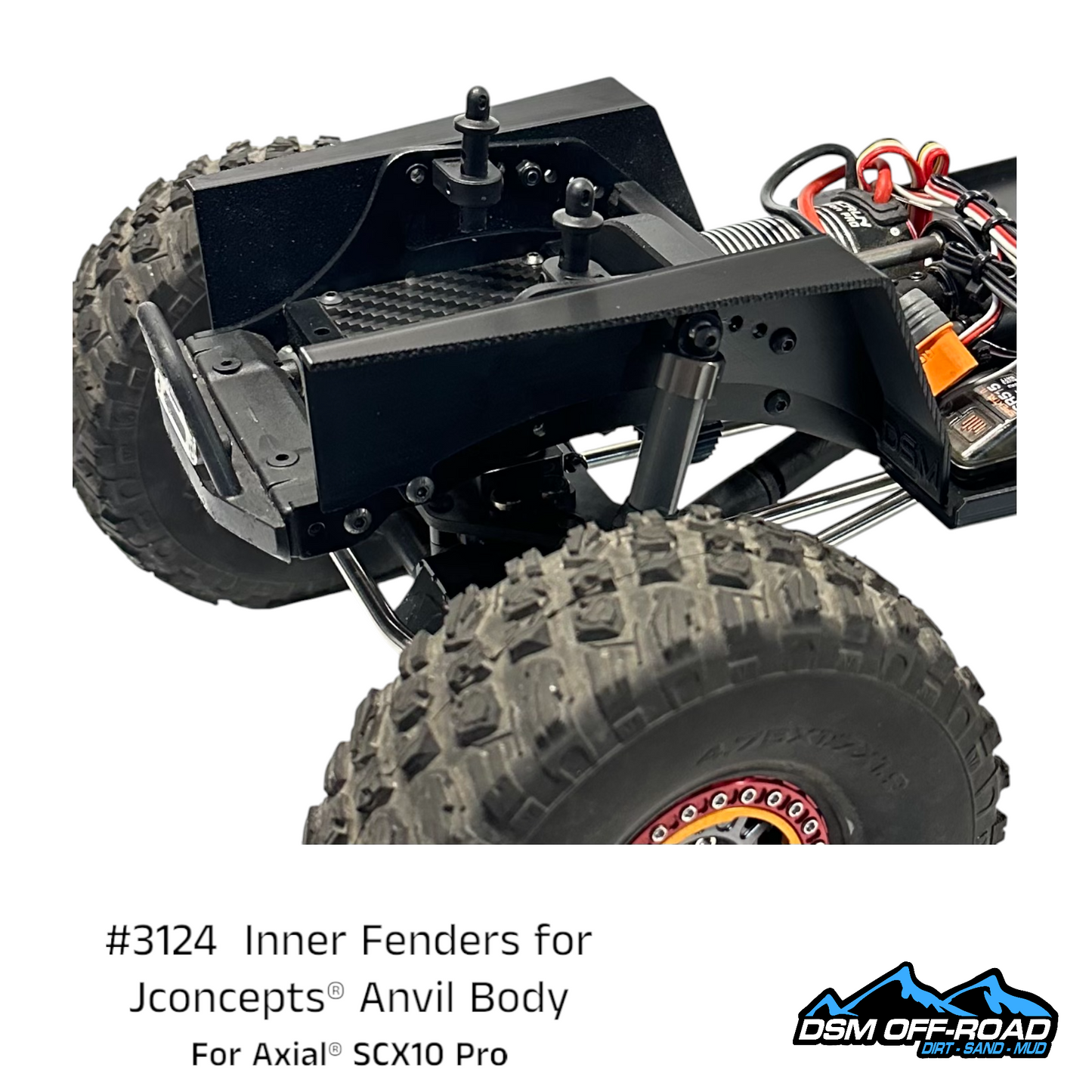 Inner Fenders for Jconcepts® Anvil Body (Fits Axial® SCX10 Pro)