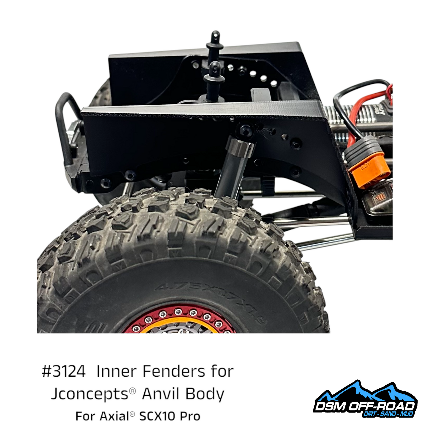 Inner Fenders for Jconcepts® Anvil Body (Fits Axial® SCX10 Pro)