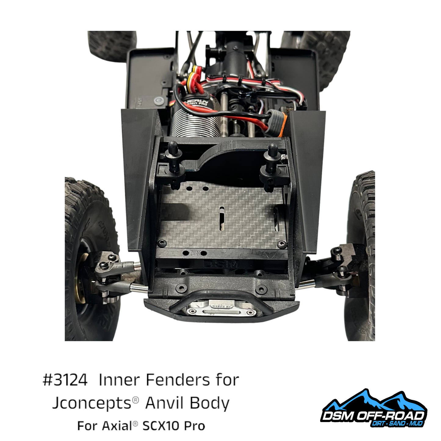 Inner Fenders for Jconcepts® Anvil Body (Fits Axial® SCX10 Pro)