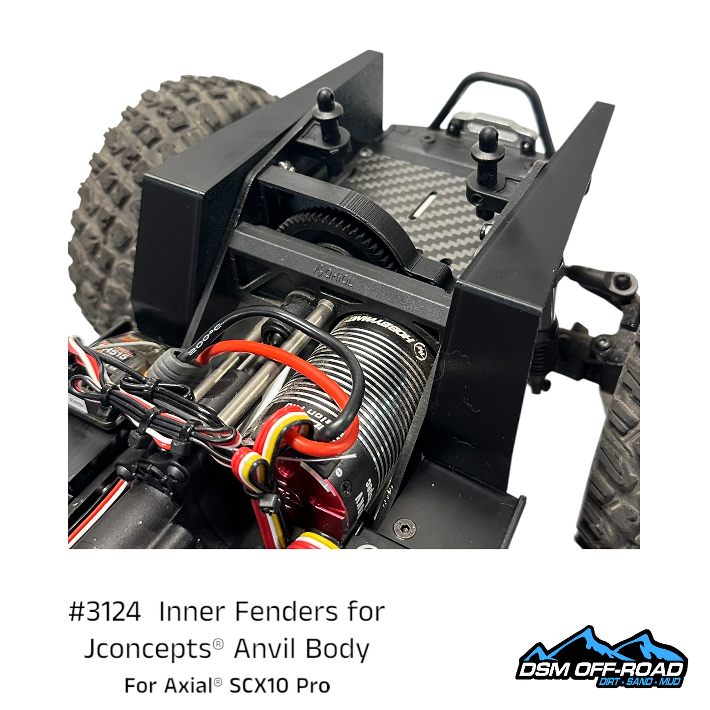 Inner Fenders for Jconcepts® Anvil Body (Fits Axial® SCX10 Pro)