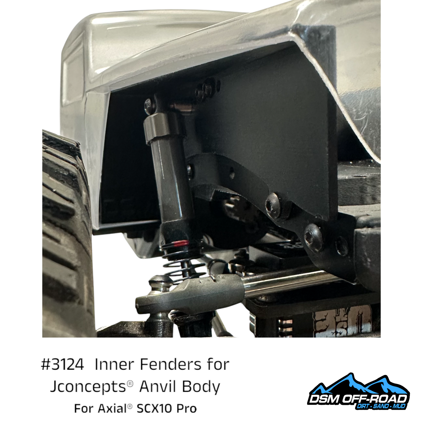 Inner Fenders for Jconcepts® Anvil Body (Fits Axial® SCX10 Pro)