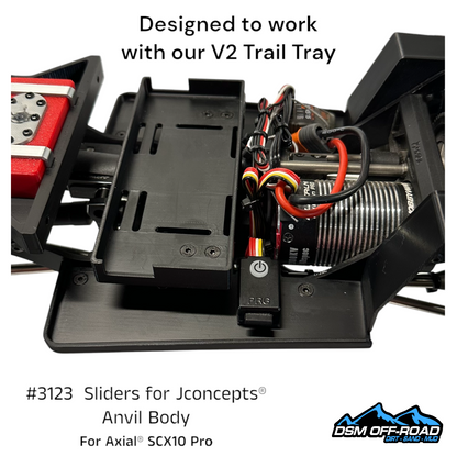 Sliders for Jconcepts® Anvil Body (Fits Axial® SCX10 Pro)