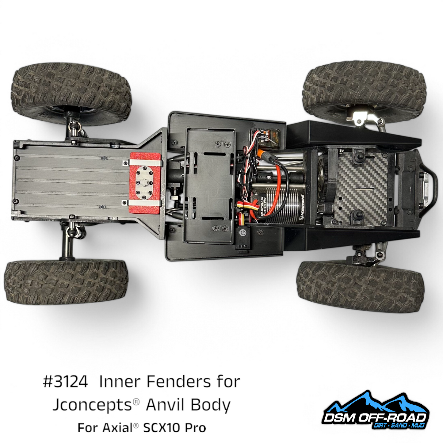 Inner Fenders for Jconcepts® Anvil Body (Fits Axial® SCX10 Pro)