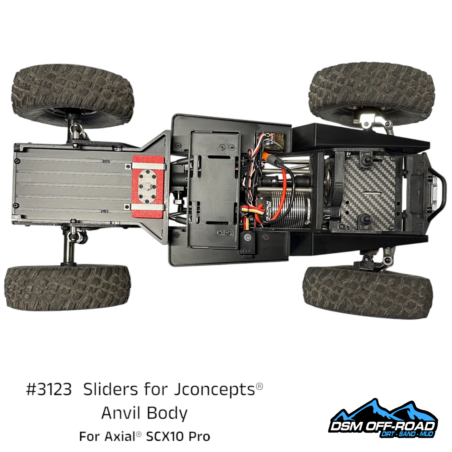 Sliders for Jconcepts® Anvil Body (Fits Axial® SCX10 Pro)