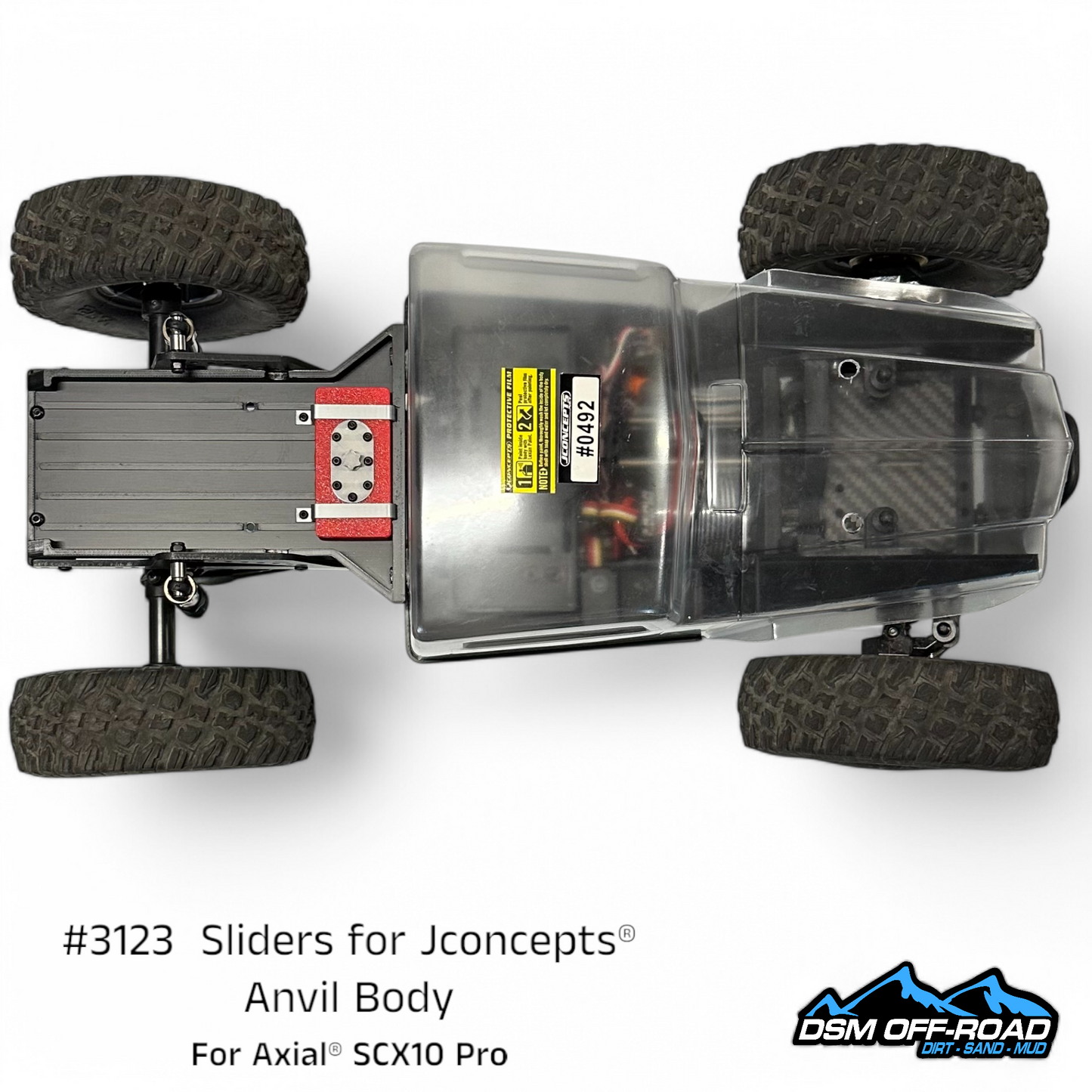 Sliders for Jconcepts® Anvil Body (Fits Axial® SCX10 Pro)