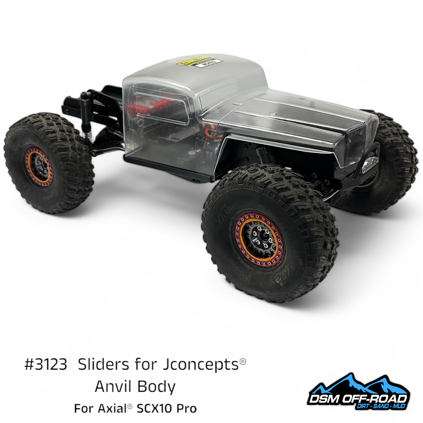 Sliders for Jconcepts® Anvil Body (Fits Axial® SCX10 Pro)