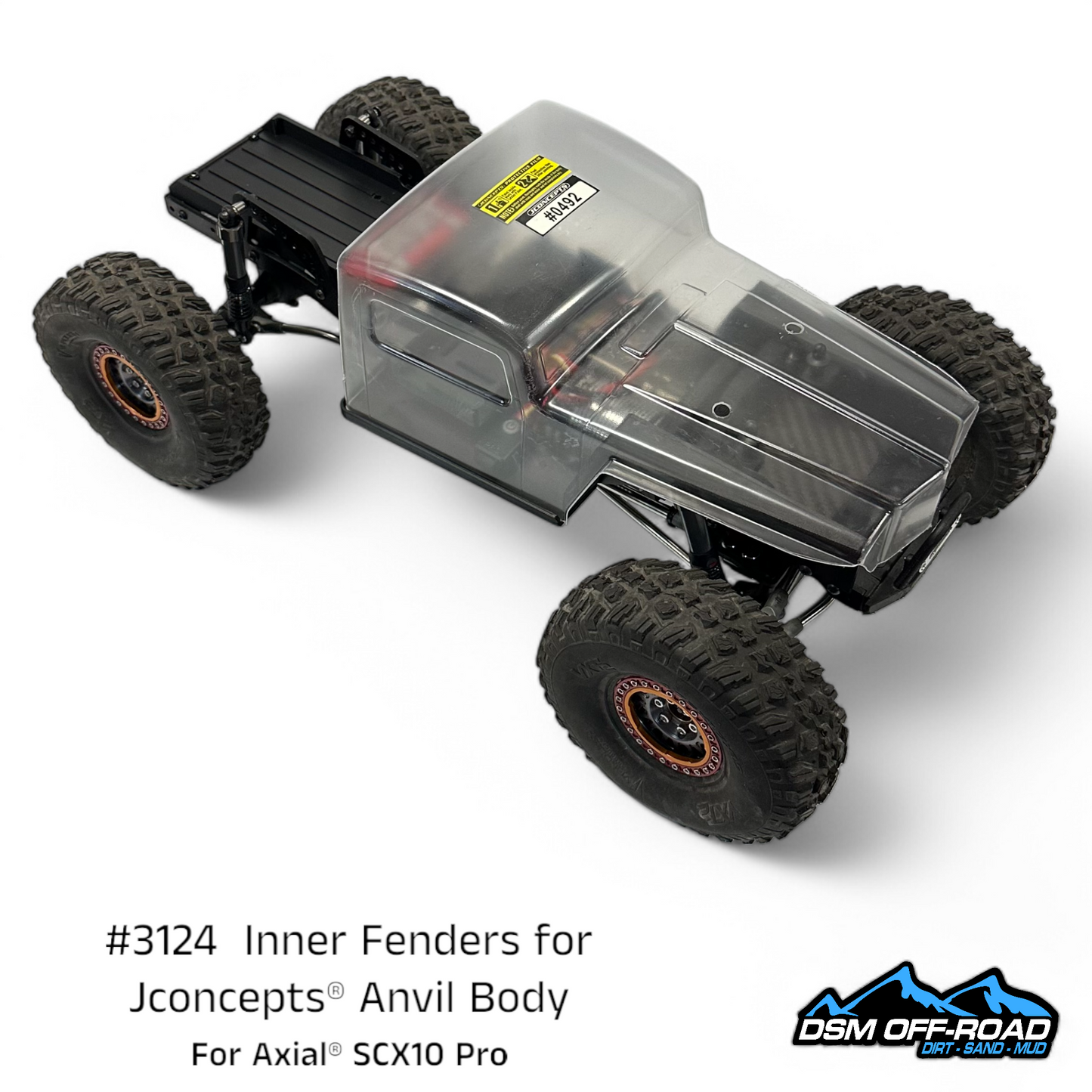 Inner Fenders for Jconcepts® Anvil Body (Fits Axial® SCX10 Pro)