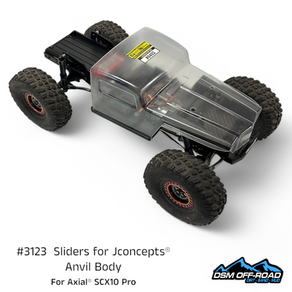 Sliders for Jconcepts® Anvil Body (Fits Axial® SCX10 Pro)