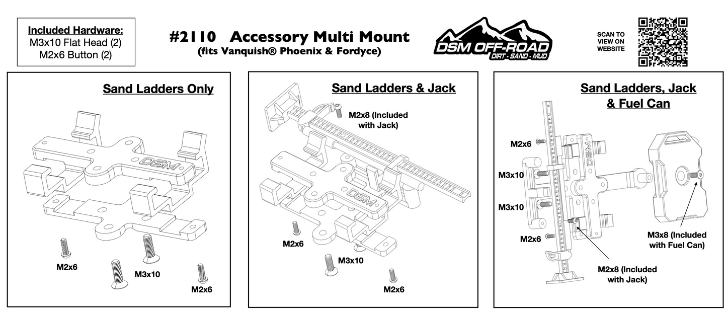 Accessory Multi Mount (Fits Vanquish® Phoenix & Fordyce)